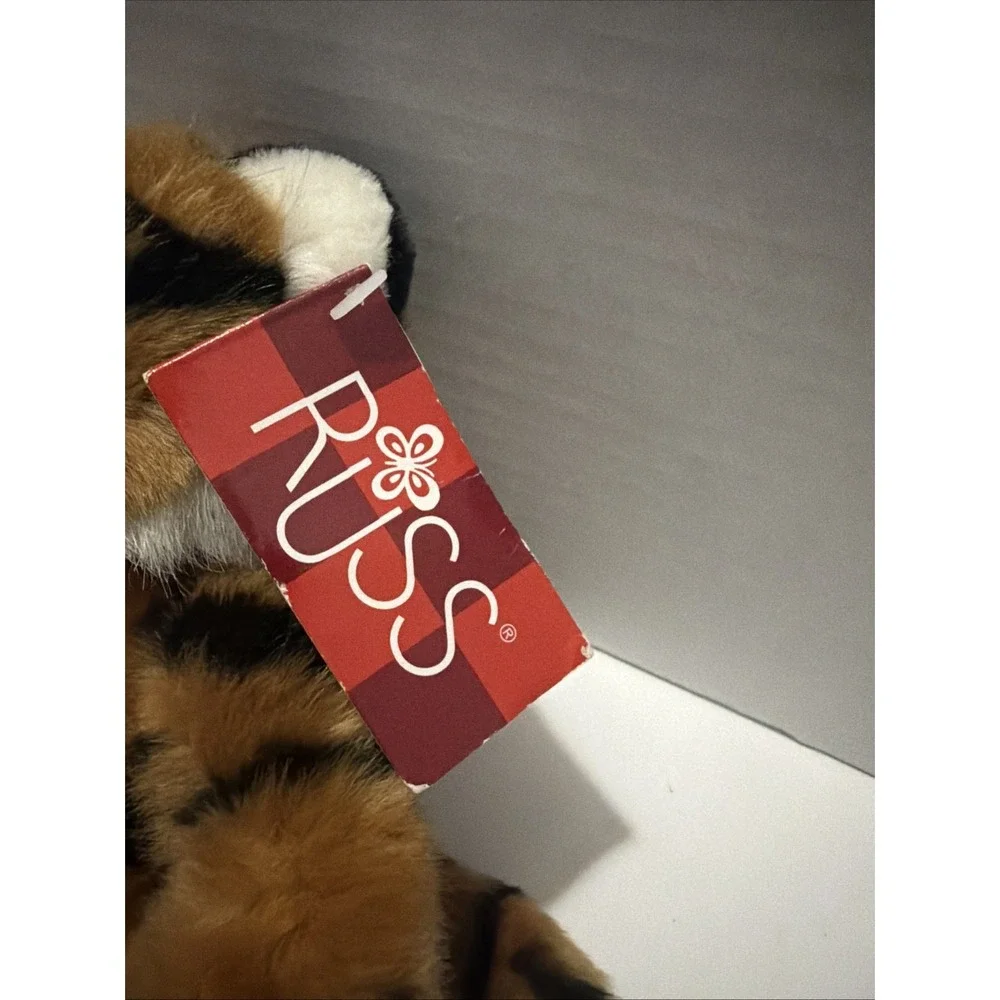 Russ Berrie Li'l Softies Tuffy Tiger Plush Stuffed Animal Orange Black 429